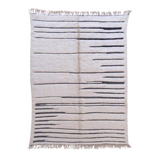 Moroccan Beni M'Rirt Contemporary Rug - 10.8 X 7.6 Ft For Sale