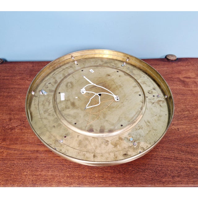 Large Brass and Murano Glass Ceiling Light from Hillebrand Lightning, 1970s For Sale - Image 18 of 18