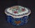 Japanese Porcelain Ware Trinket Box Vintage Painted Floral Lidded Multi Lobe 50s For Sale - Image 13 of 14