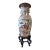 Vintage 36" Chinese "Royal Satsuma" Style Palace Floor Vase With Stand For Sale