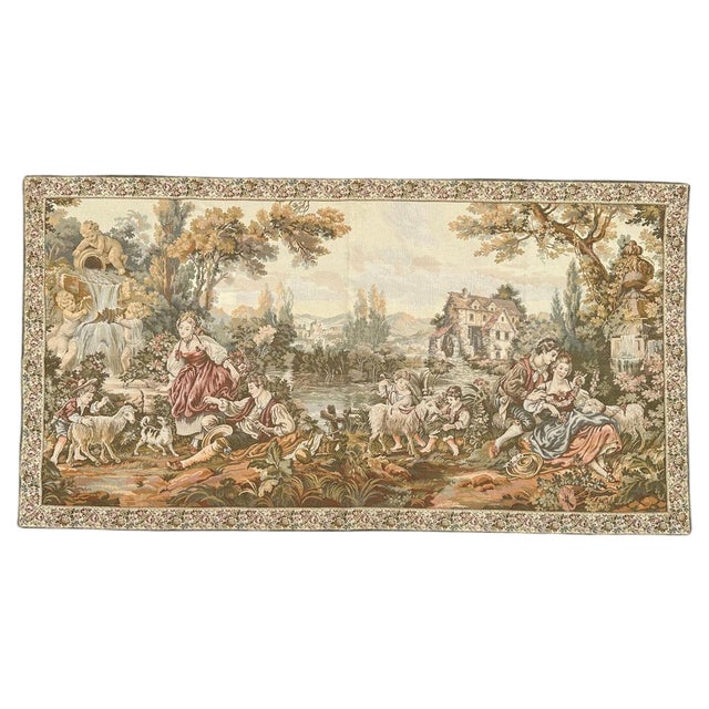 French Aubusson Jaquar Tapestry, 1960s For Sale