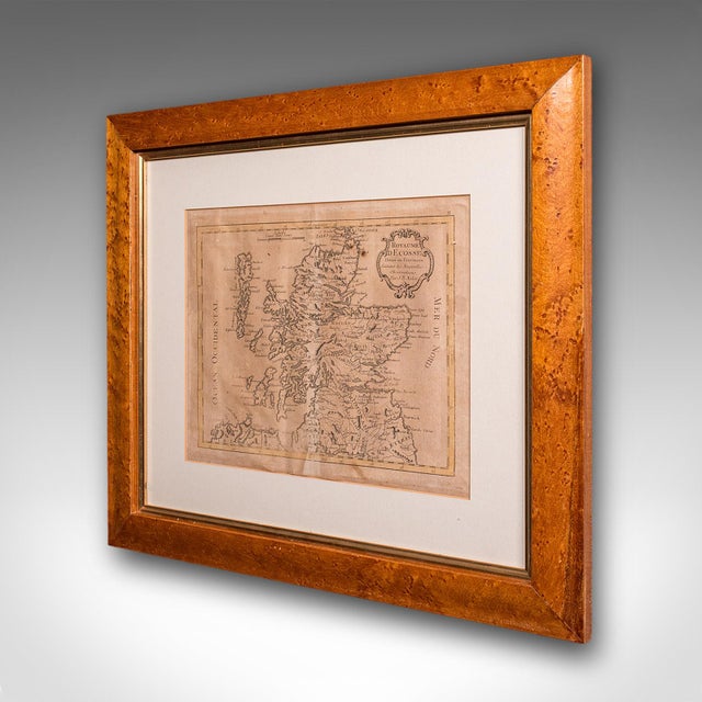 Traditional Antique Map of Scotland, French, Framed Cartography, Ecosse, Georgian, c.1780 For Sale - Image 3 of 12