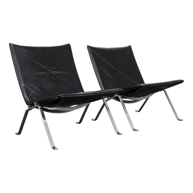 PK22 Chairs by Poul Kjaerholm for E. Kold Christensen, Denmark, 1958, Set of 2 For Sale