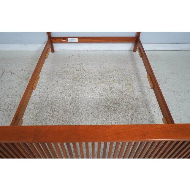 Stickley Queen Size Cherry Mission Bed For Sale In Philadelphia - Image 6 of 17