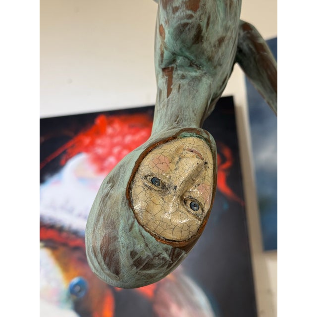 Wood Circa 2007 Peter Kiss "Change of Perspective" Hanging Sculptures, Pair For Sale - Image 7 of 13