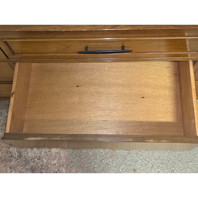 1960s Walnut Mid Century Modern Dresser Attributed to Dixie Furniture Co For Sale In Washington DC - Image 6 of 12