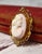 Antique 14k Conch Shell Cameo With Seed Pearls Brooch and Pendant For Sale - Image 4 of 13