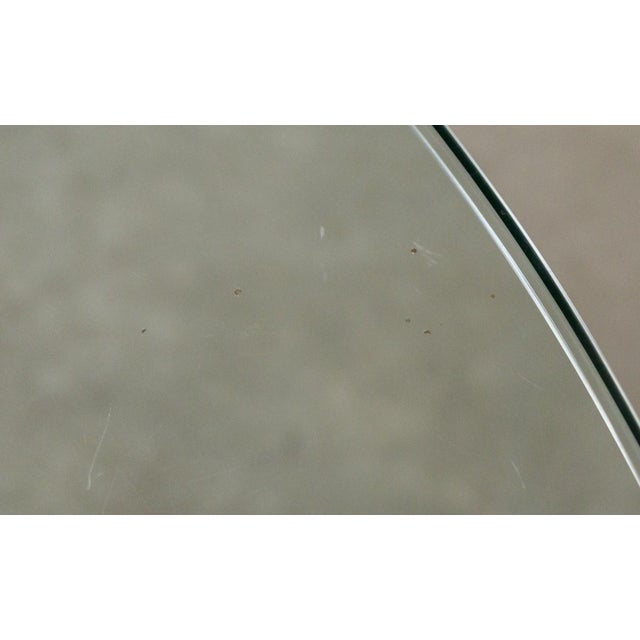 Green Vintage Round Glass Table with Chairs and Coffee Table, 1970s, Set of 6 For Sale - Image 8 of 18