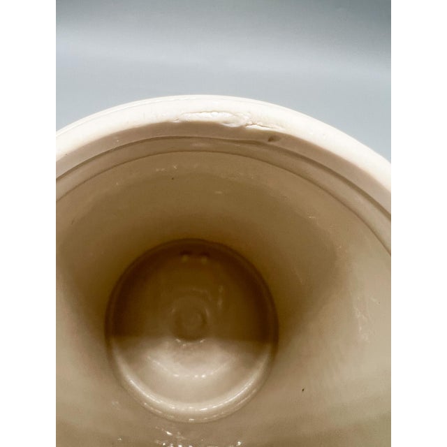 Vintage Blair Apothecary Jar Radix Palmae Christi With Lid – Ceramic Pharmacy Jar – Medical Caduceus – Neoclassical Pharmacy Decor For Sale - Image 12 of 14