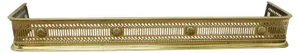 Victorian Arts & Crafts Pierced Brass Fender, 1880s