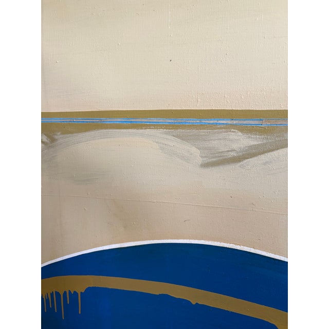 Barbara Beck 1960s Abstract Oil Painting on Canvas - Unframed For Sale - Image 4 of 4