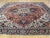 Late 19th Century 1890s Antique Persian Serapi Rust & Navy Hand Knotted Medallion Rug For Sale - Image 5 of 13