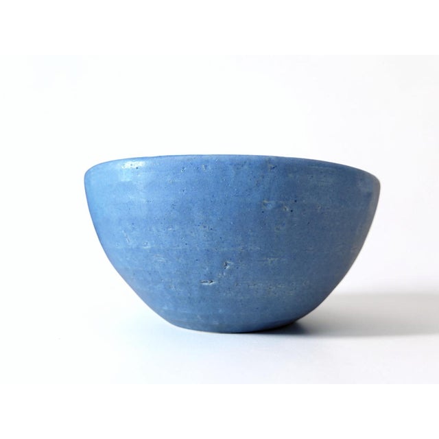 Vintage Wildweed Aspen Blue Studio Pottery Bowl For Sale - Image 4 of 11