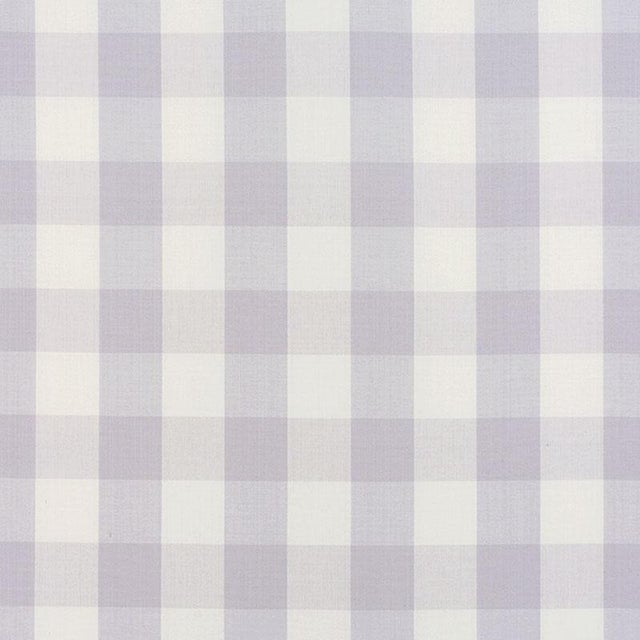 Sample - Schumacher Camden Cotton Check Fabric in Lilac For Sale