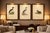 Title: Antique Horned Grebe Bird Lithographs Set of 3, Podiceps Auritus 1929 : This elegant set of three Scandinavian...