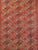 Vintage Turkmen Area Rug, Hand-Knotted Wool, Allover Geometric Pattern, Pistachio Green & Red, 4x8 For Sale - Image 12 of 18