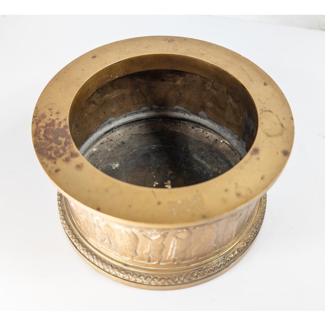 20th Century Gorham Bronze Wine Bottle Coaster With Neoclassical Theme For Sale - Image 11 of 14