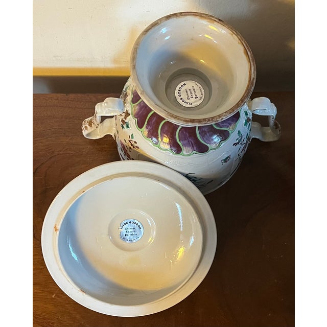 Antique 18th Century Chinese Export Famille Rose Porcelain Trophy Cup or Urn With Handles & Cover Butterflies & Flowers Circa 1790 For Sale - Image 14 of 18