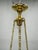 Art Nouveau Secession Pendant Light in Brass and Opaline Glass, Czechoslovakia, 1900s For Sale - Image 6 of 15