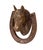 1930s Vintage English Bronze Horse Head Door Knocker, 1930s For Sale - Image 5 of 8