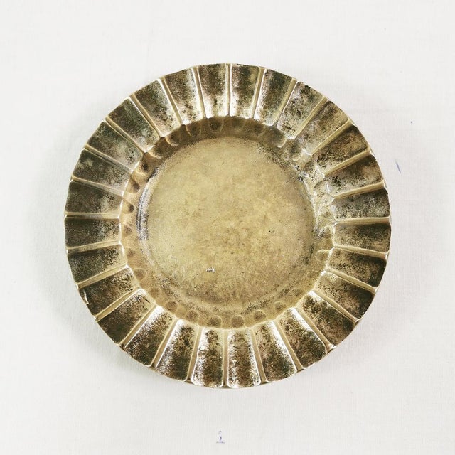 Art Deco Brass Ashtray, Denmark, 1950s For Sale - Image 4 of 8