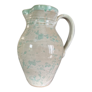 1990s Pitcher Teaque’s Frogtown Pottery of North Carolina, Signed