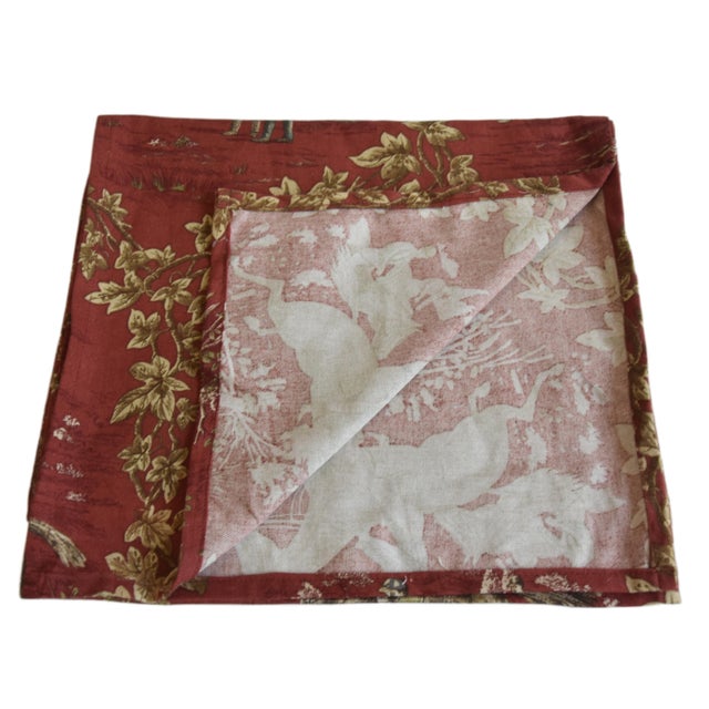 Equestrian Horse Jockey Table Runner 110" Long X 16" Wide Chairish