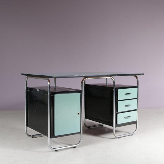 Bauhaus Style Desk from Torck, Belgium, 1950s For Sale - Image 14 of 15