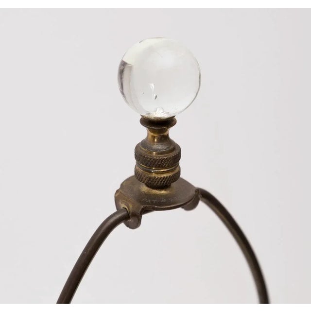 Antique Cut Glass Vase Lamp With Crystal Finial For Sale - Image 4 of 6