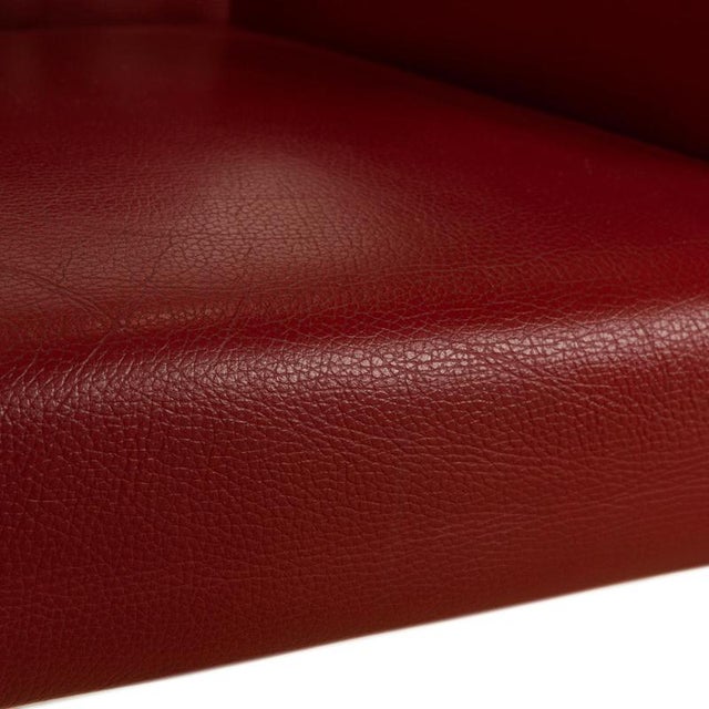 Modern Arc-E Dining Chair in Red Leather from Bert Plantagie For Sale - Image 3 of 13