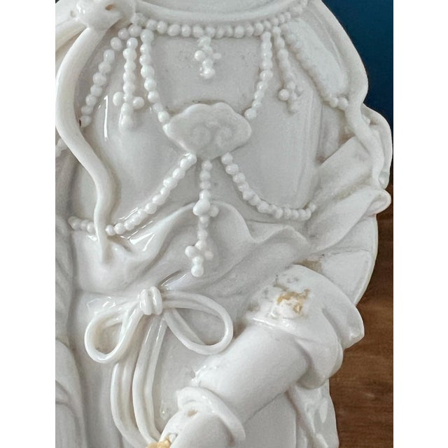 Antique Blanc De Chine Guanyin Pair For Sale - Image 18 of 18