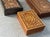 A Trio of Vintage Italian Marquetry Wood Inlay Trinket Boxes With Highly Detailed, Mirror-Image Arabesque Scrolls & Phoenixes For Sale In San Antonio - Image 6 of 12