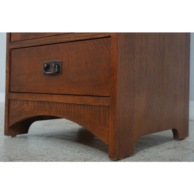 Brown Stickley Mission Oak 1 Door 1 Drawer Media Cabinet For Sale - Image 8 of 18