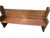 Religious Mid 20th Century Carved Solid Oak Church Pew Bench With Cross Details – 75" For Sale - Image 3 of 17