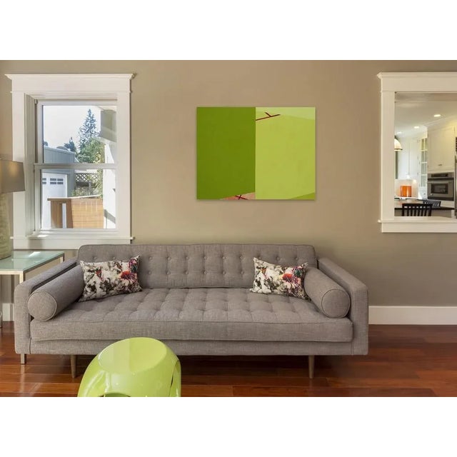 Acrylic on canvas Edition: Unique, Unframed. Using the geometric vocabulary found in architectural schemata, Bolt tries to...