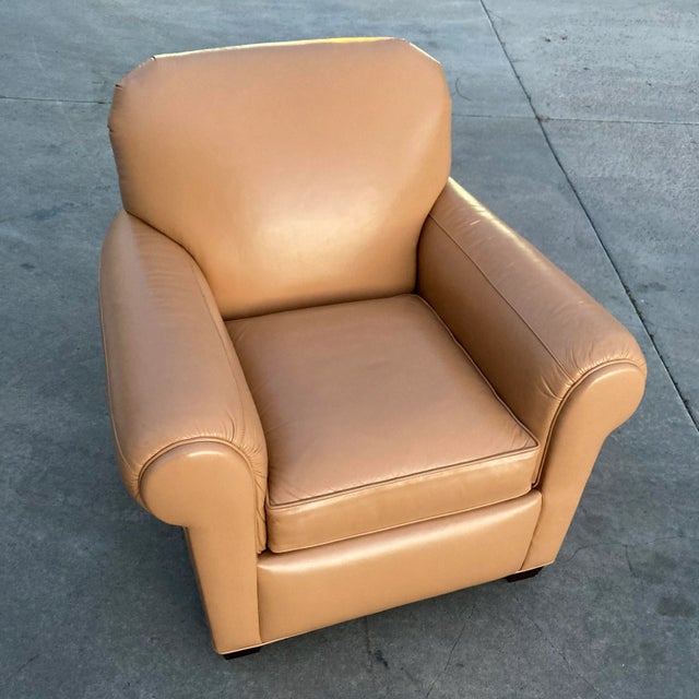 Hancock & Moore Model “Harbison” Leather Club Chair For Sale - Image 10 of 13