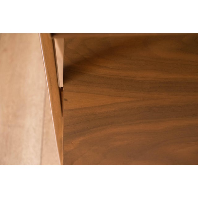 Pair of Vintage Kipp Stewart Walnut Floating Nightstands by Drexel Declaration For Sale - Image 12 of 18