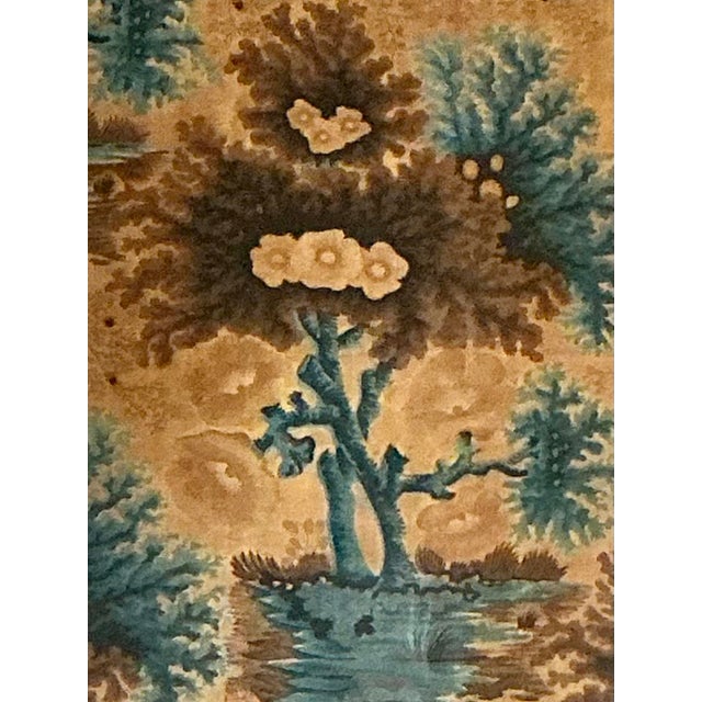 Vintage Framed Printed Fabric For Sale - Image 4 of 12