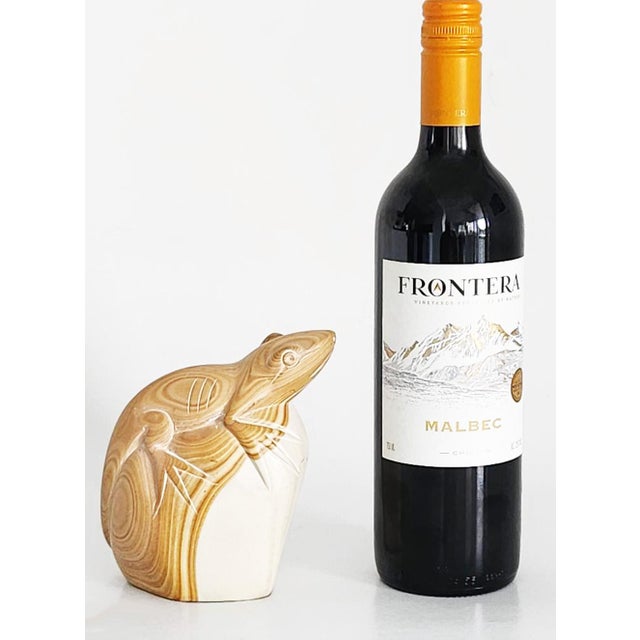 Stone Vintage Hand Carved Soap Stone Lizard Figurine/Bookend/Paperweight For Sale - Image 7 of 10