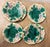 1920s Six English Majolica Strawberry & Grapes Plates Wedgwood Circa 1920 For Sale - Image 5 of 5