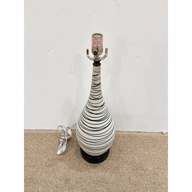 Currey & Company Currey & Co Long Neck Porcelain Lamp For Sale - Image 4 of 4