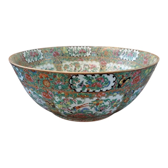 Antique Chinese Porcelain 200 Years Old Palace Bowl For Sale