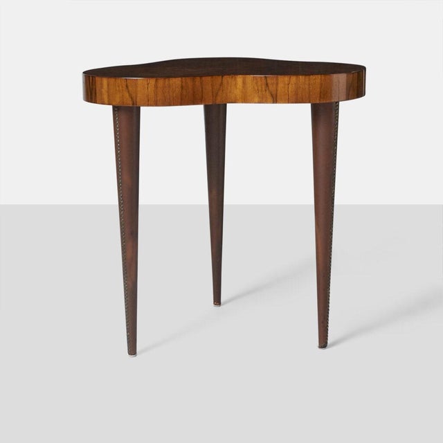 Mid-Century Modern A Rare Pair of Gilbert Rohde Side Tables For Sale - Image 3 of 8