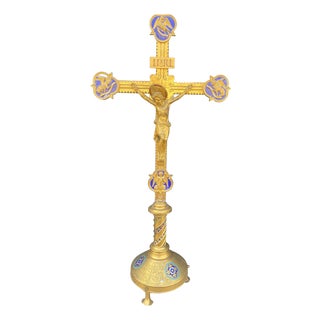 Neo Gothic Altar Crucifix For Sale