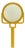 Vintage Bakelite Portable Mirror, Italy, 1940s For Sale