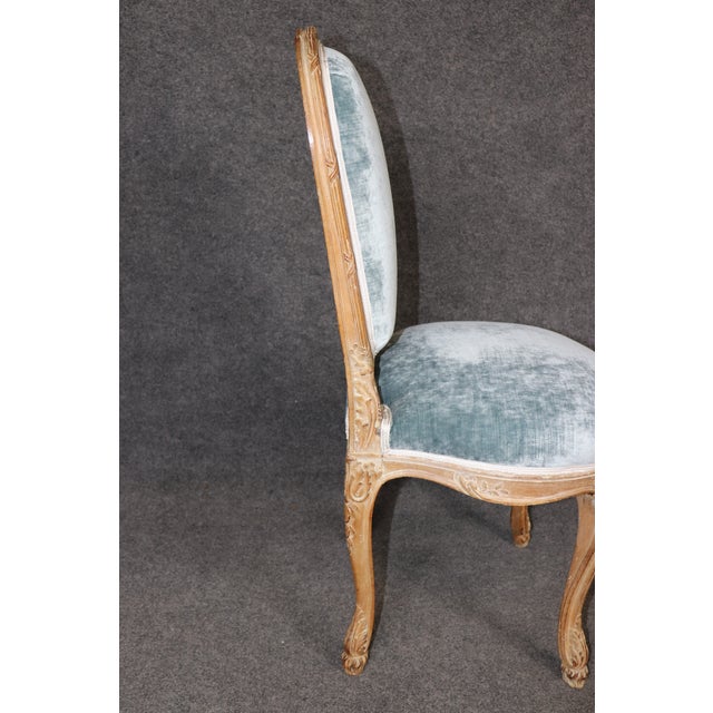 Important Set 12 Antique French Louis XV Style Distressed Carved Dining Chairs For Sale - Image 12 of 18