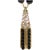 Art Deco Vintage 18k Gold Tassel Necklace Quartz Black Onyx Diamond - 30 Inches For Sale - Image 3 of 10