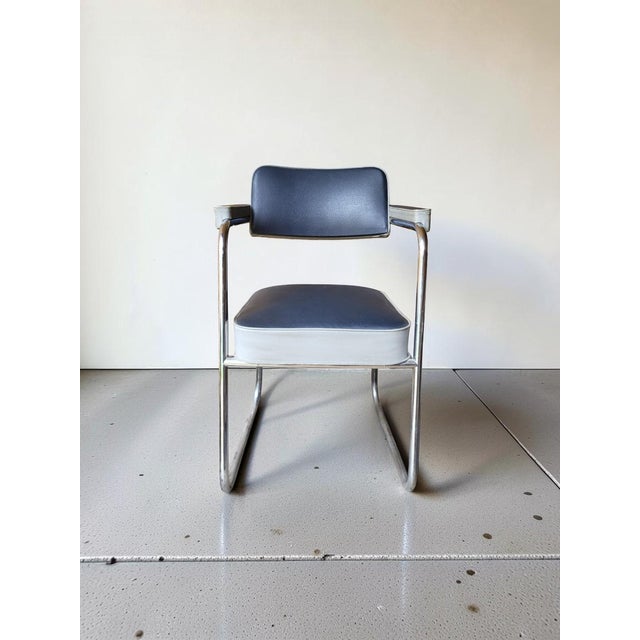Industrial Armchairs in the style of Pullman Roneo, 1950s, Set of 2 For Sale - Image 3 of 11