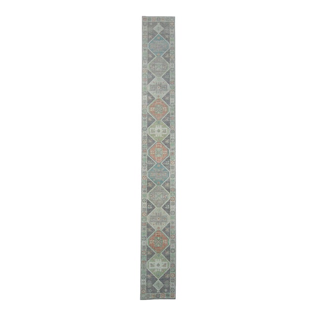 Turkish Oushak Runner Rug 2'10" x 23'7" #17527 For Sale