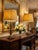 Add instant glamour and tropical elegance to your space with this stunning pair of vintage Hollywood Regency-style table...